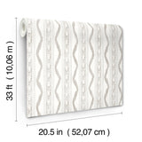 Rhys Stone IKAT Stripe Wallpaper with Modern Graphic Ikat Ogee Stripe - A-Street Prints AST4348