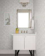 Rhys Stone IKAT Stripe Wallpaper with Modern Graphic Ikat Ogee Stripe - A-Street Prints AST4348