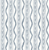 Rhys Blue IKAT Stripe Wallpaper with Modern Graphic Stripe Pattern - A-Street Prints AST4349
