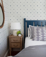 Henry Blue Starburst Wallpaper with Modern Stars & Outer Space Motif - A-Street Prints AST4351