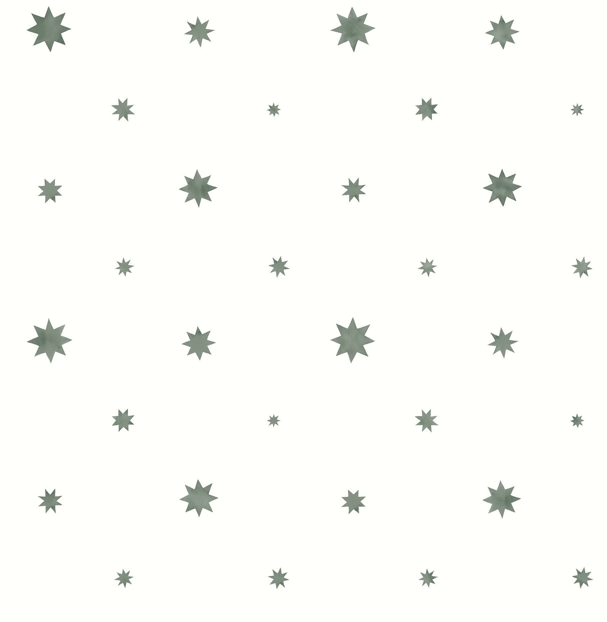 Henry Green Starburst Wallpaper with Modern Graphic Stars - A-Street Prints AST4352