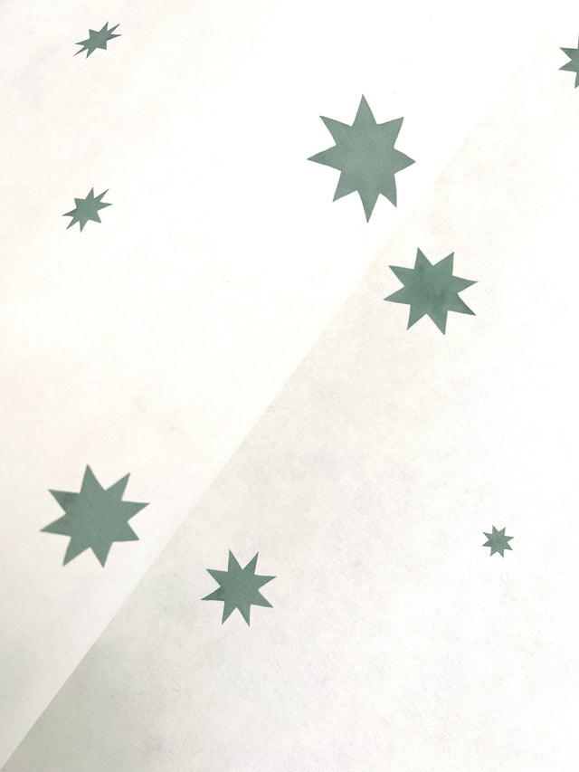 Henry Green Starburst Wallpaper with Modern Graphic Stars - A-Street Prints AST4352