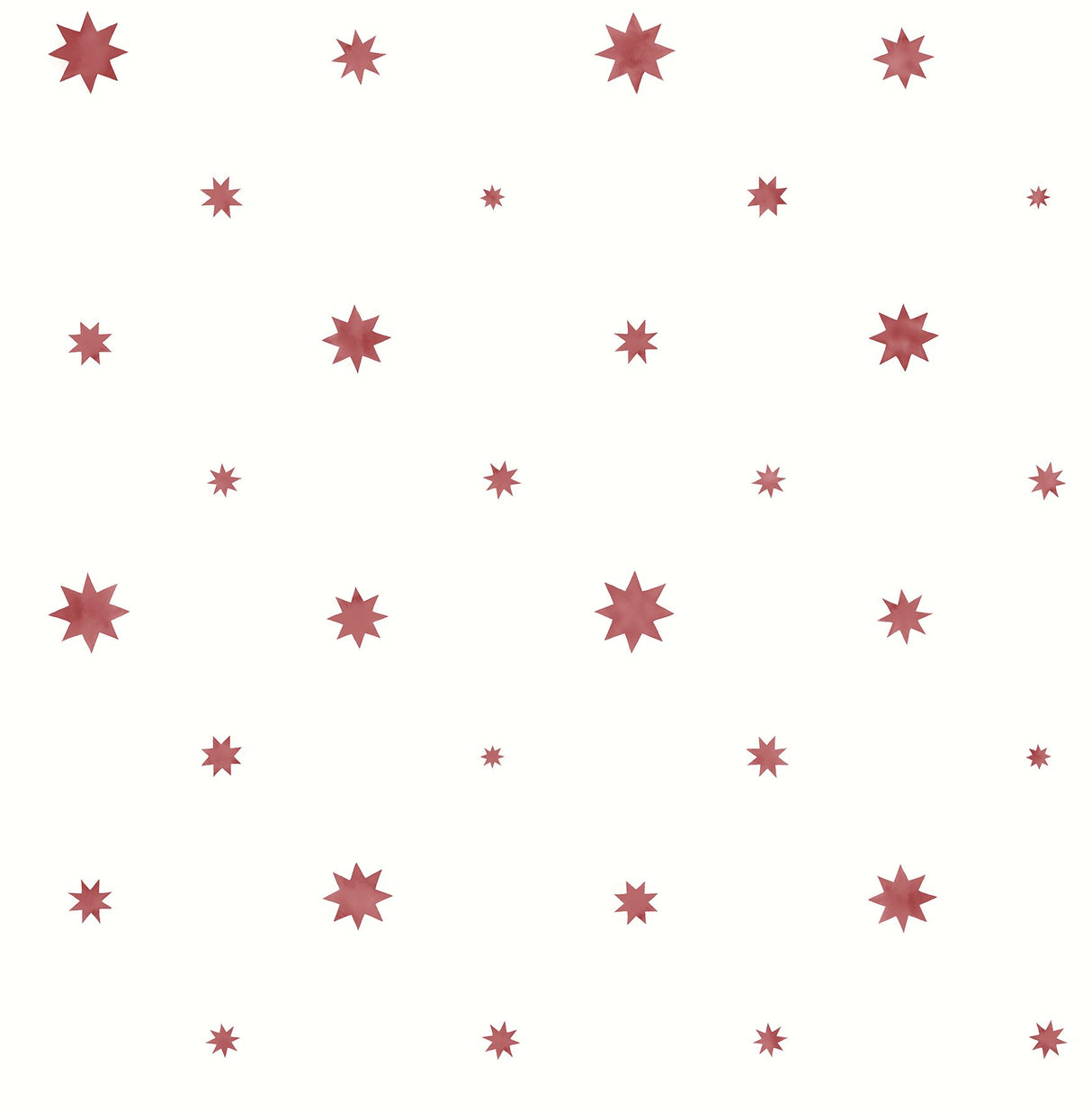 Henry Red Starburst Wallpaper with Modern Graphic Star Pattern - A-Street Prints AST4353