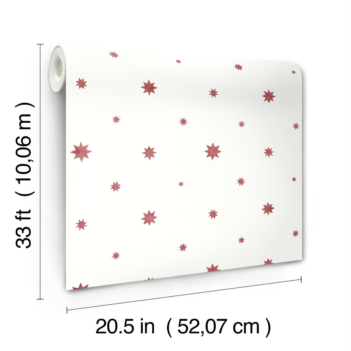 Henry Red Starburst Wallpaper with Modern Graphic Star Pattern - A-Street Prints AST4353
