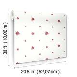 Henry Red Starburst Wallpaper with Modern Graphic Star Pattern - A-Street Prints AST4353