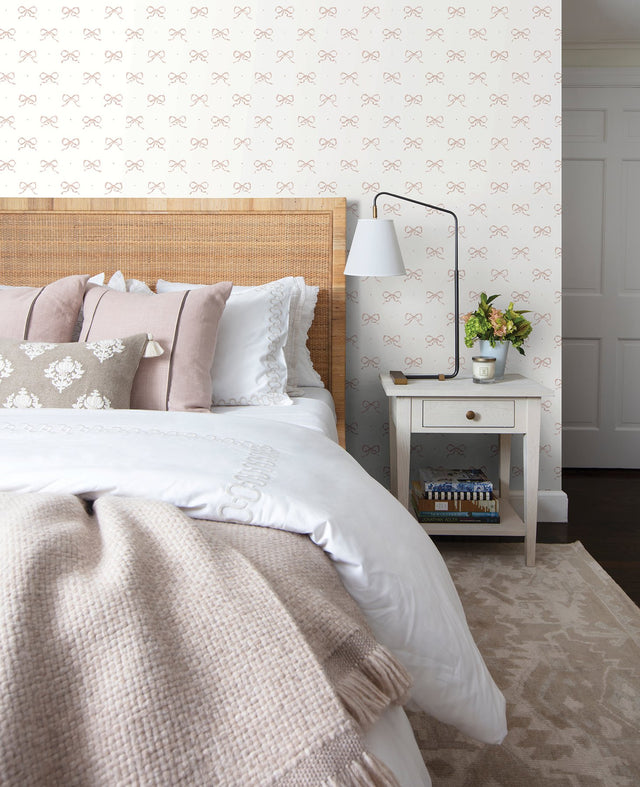 Emma Petal Large Bow Wallpaper with Whimsical Novelty Graphic Pattern - A-Street Prints AST4354