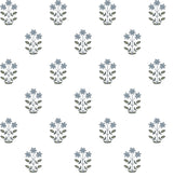Kit Blue Heather Floral Wallpaper with Farmhouse Botanical Flower Motif - A-Street Prints AST4358