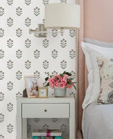 Kit Petal Floral Wallpaper in Petal  Half Drop Botanical Farmhouse Non Woven  A?Street Prints AST4360