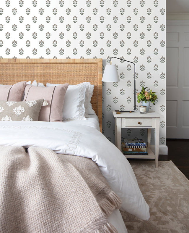 Kit Petal Floral Wallpaper in Petal  Half Drop Botanical Farmhouse Non Woven  A?Street Prints AST4360