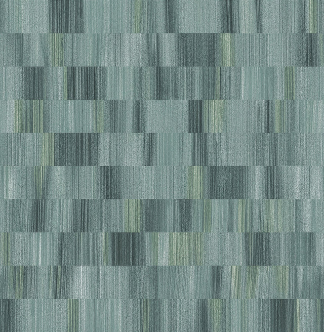 Flicker Teal Horizontal Textured Stripe Wallpaper with Distressed Textures - A-Street Prints AST4677