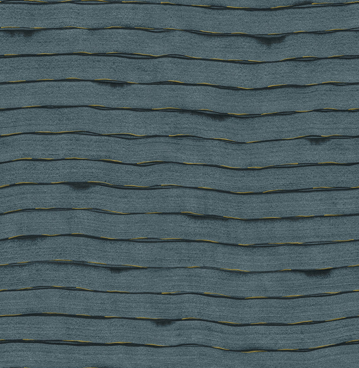 Naia Blue Horizontal Wavy Lines Wallpaper with Abstract Modern Wavy Stripe Pattern - A-Street Prints AST4682