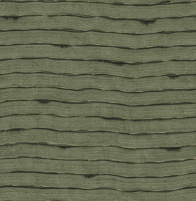 Naia Green Horizontal Wavy Lines Wallpaper with Abstract Modern Pattern - A-Street Prints AST4683