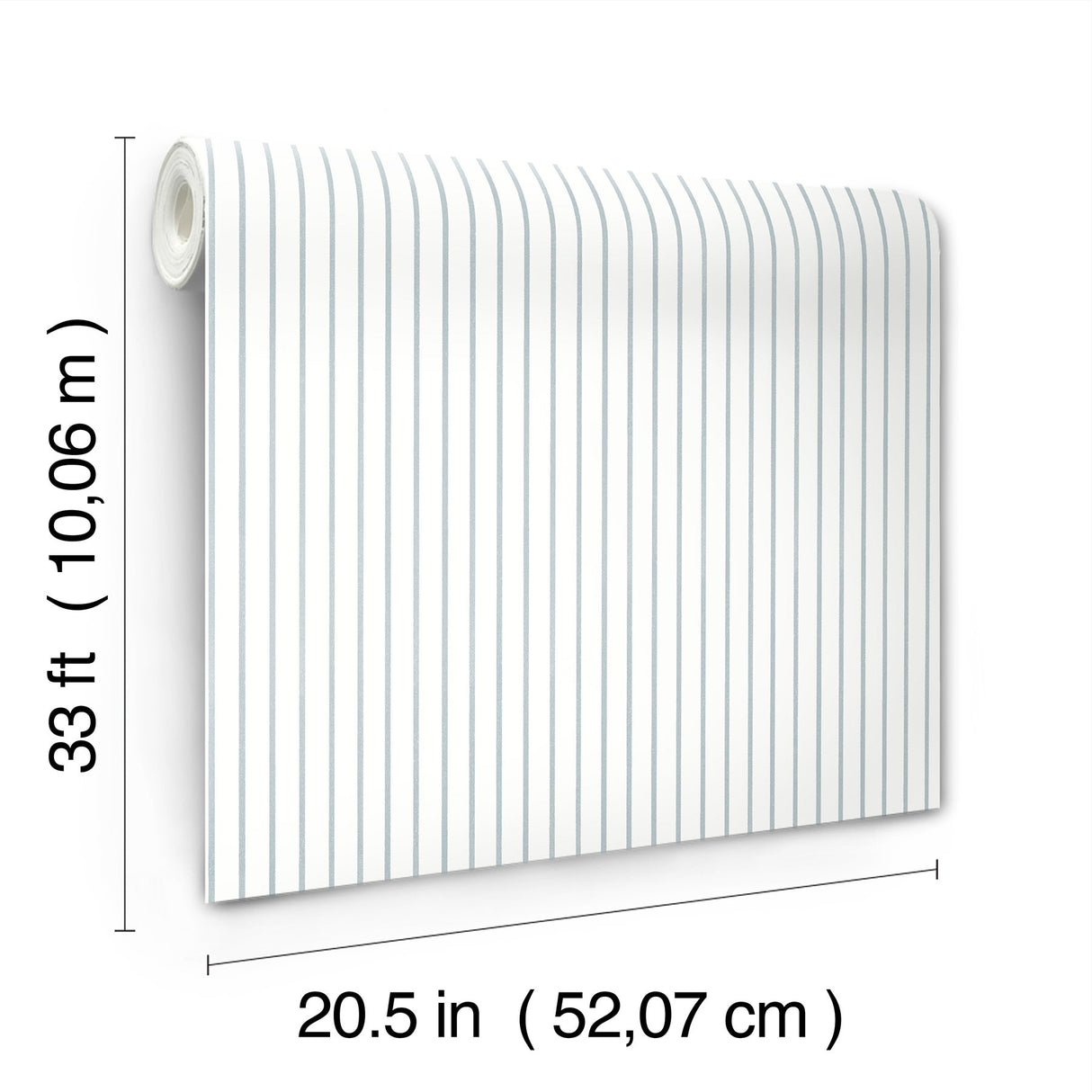 Oliver Heather Simple Stripe Wallpaper with Pinstripe Pattern and Farmhouse Style - AST4970
