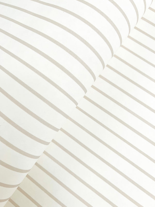 Oliver Taupe Simple Stripe Wallpaper with Farmhouse Graphic Stripes - A-Street Prints AST4973