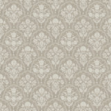 Frances Taupe Fishscale Wallpaper roll and pattern