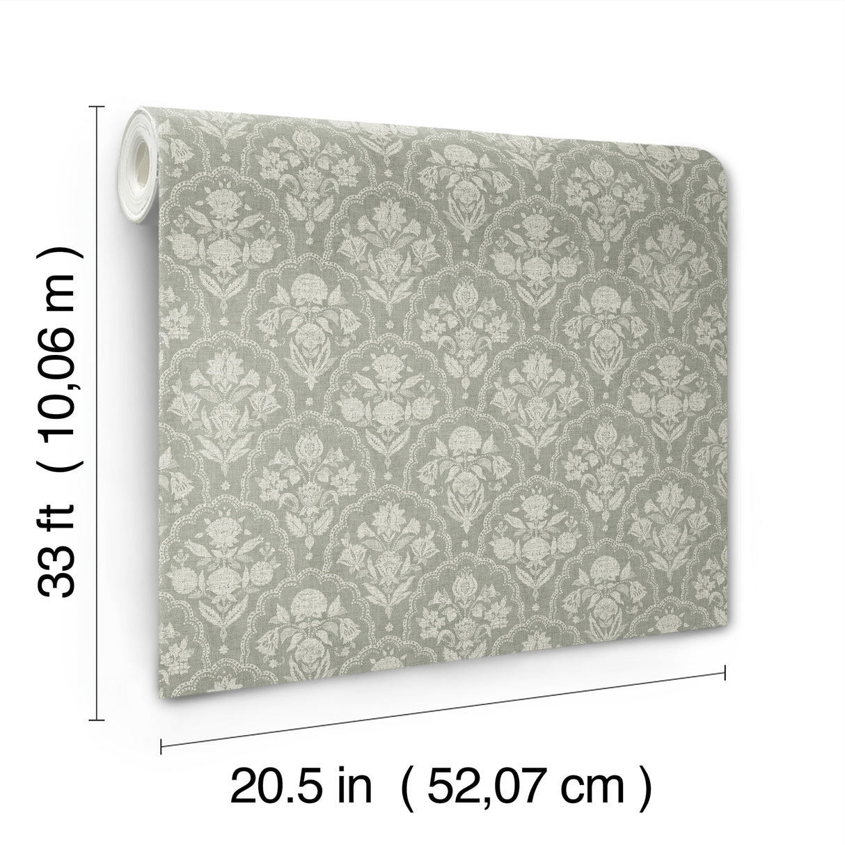 Frances Moss Fishscale by Erin Gates Botanical Wallpaper – A-Street Prints AST6353