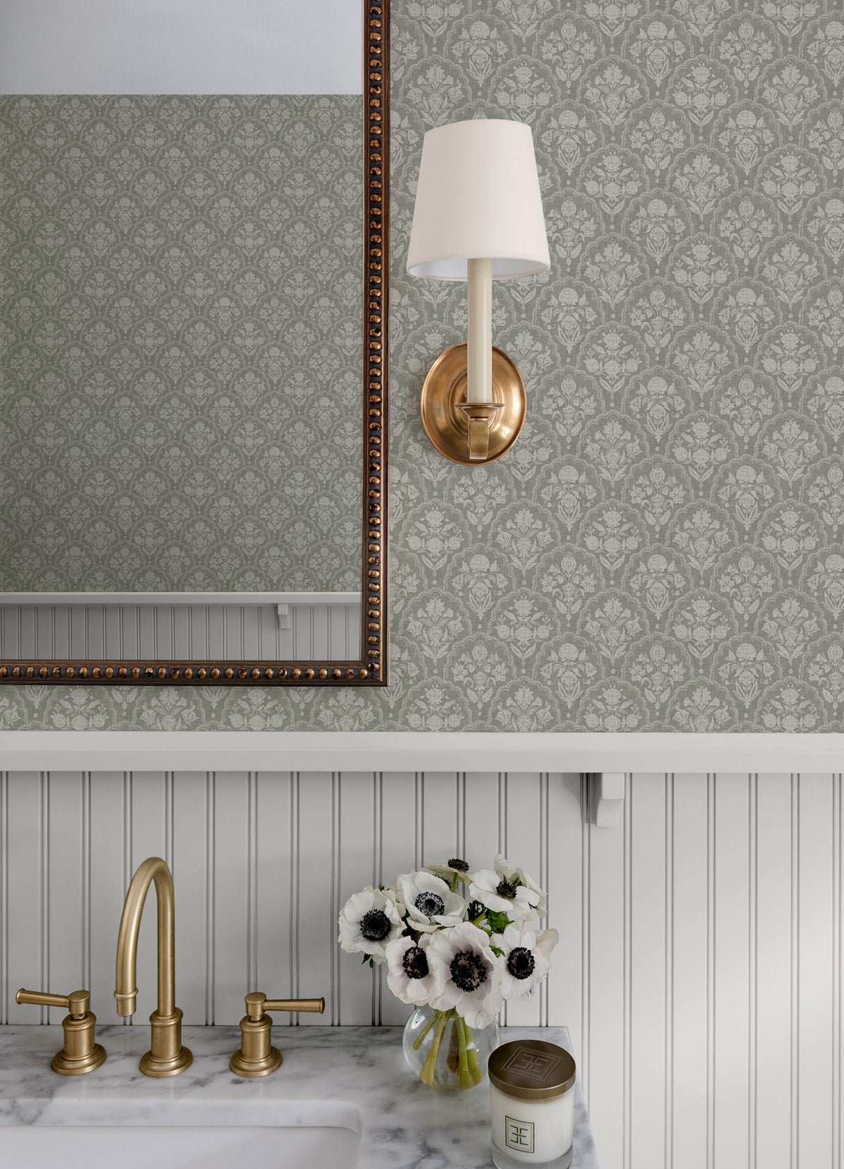 Frances Moss Fishscale by Erin Gates Botanical Wallpaper – A-Street Prints AST6353