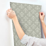 Frances Moss Fishscale by Erin Gates Botanical Wallpaper – A-Street Prints AST6353