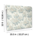 Oakcliff Blue by Erin Gates Leaf Trail Non Woven Wallpaper – A-Street Prints AST6354