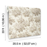 Oakcliff Taupe by Erin Gates Leaf Trail Wallpaper – A-Street Prints AST6356