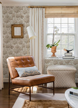 Oakcliff Taupe by Erin Gates Leaf Trail Wallpaper – A-Street Prints AST6356