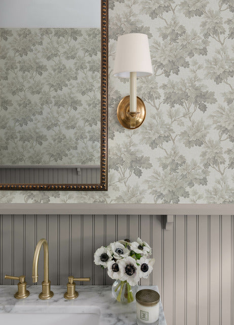 Oakcliff Stone by Erin Gates Leaf Trail Wallpaper – A-Street Prints AST6357