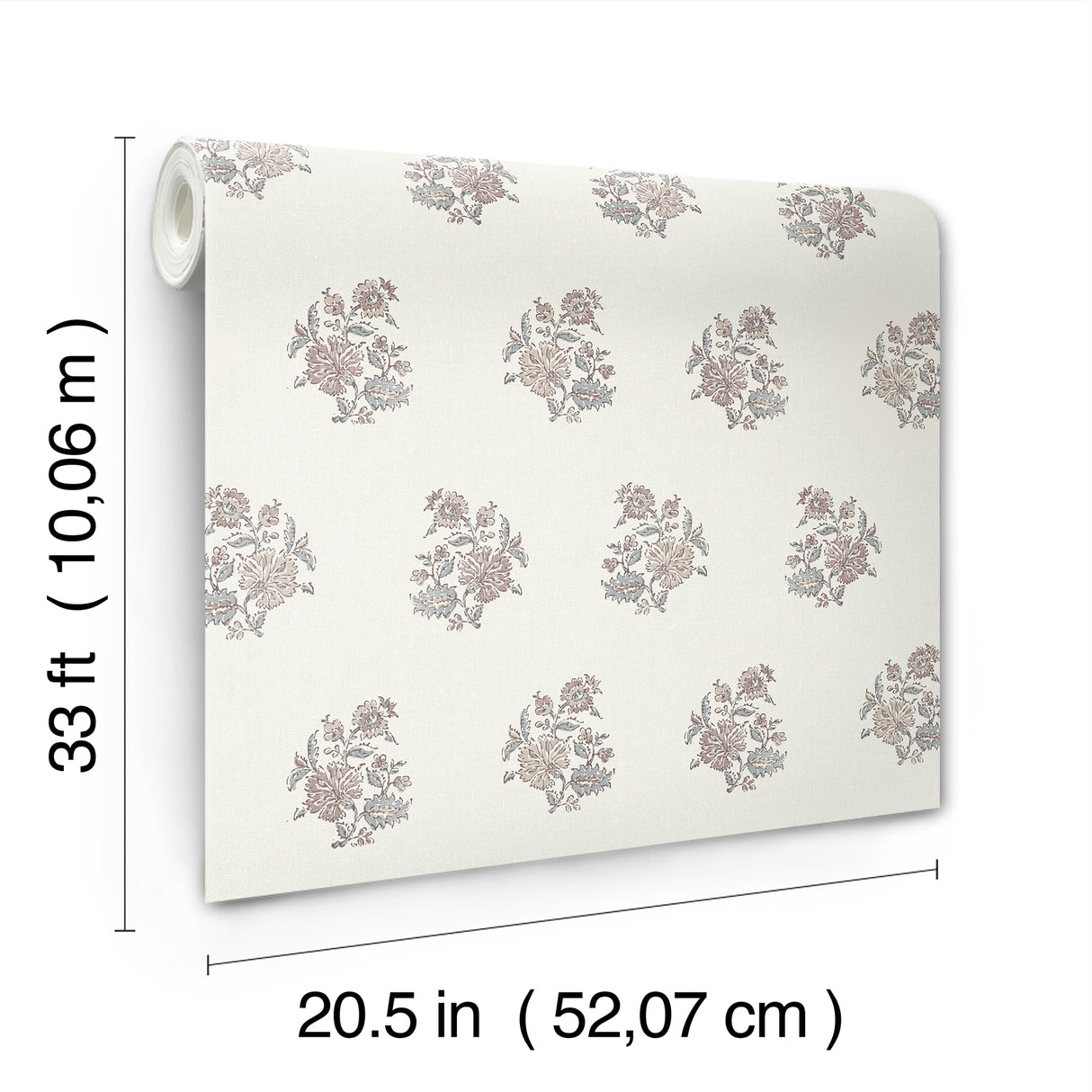 Overbrook Plum by Erin Gates Bouquet Toss Wallpaper – A-Street Prints AST6358