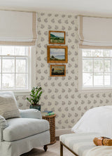 Overbrook Plum by Erin Gates Bouquet Toss Wallpaper – A-Street Prints AST6358