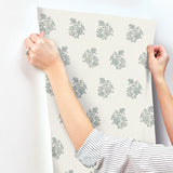 Overbrook Sage by Erin Gates Bouquet Toss Wallpaper – A-Street Prints AST6359
