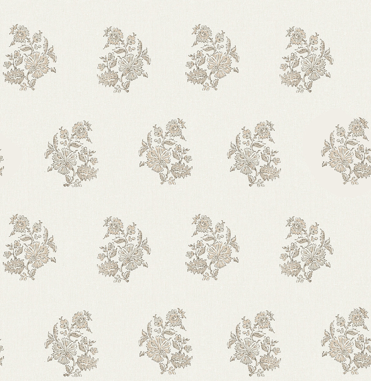 Overbrook Taupe Bouquet Toss Wallpaper by Erin Gates – A-Street Prints AST6360