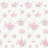 Pasadena Ikat Breezy Pastel by LoveShackFancy Unpasted Non Woven Vintage Pink Floral Wallpaper 20.5in x 33ft – A-Street Prints AST6444-Sample