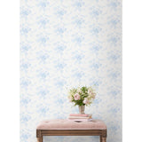 Champagne Harbor Powdered Blue by LoveShackFancy Botanical Wallpaper – A-Street Prints AST6446
