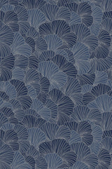 Petals Royal Blue Wall Mural with Modern Floral Petal Pattern - A-Street Prints ASTM5049