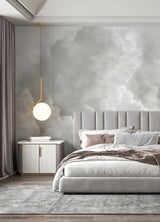In the Clouds Dove Grey Clouds Wall Mural - A-Street Prints ASTM5054