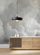In the Clouds Dove Grey Clouds Wall Mural - A-Street Prints ASTM5054