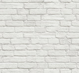 Vintage White Brick off-white peel and stick vinyl wallpaper