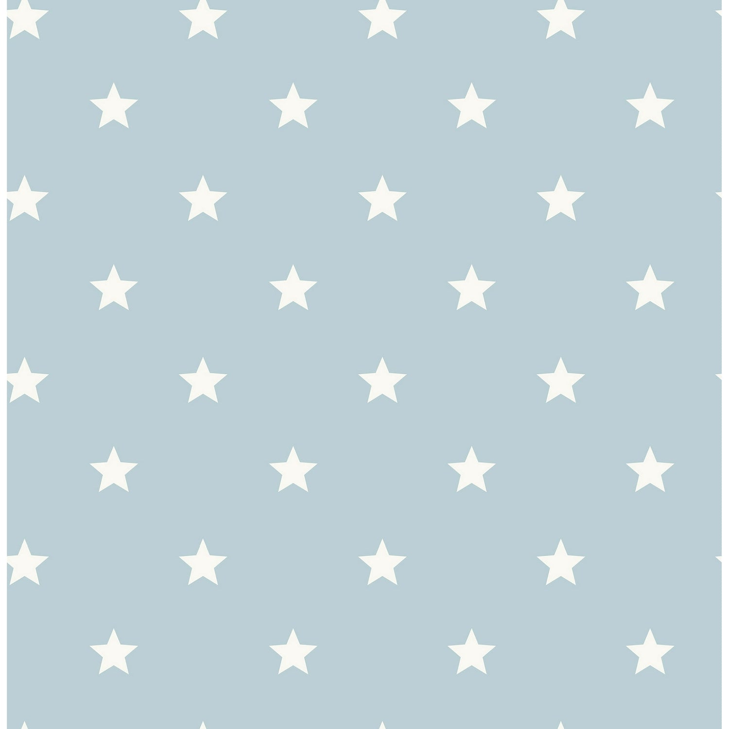 Starry Motif Light Blue geometric star wallpaper roll by Advantage