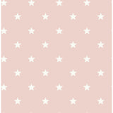 Advantage Starry Motif Pink Geometric Wallpaper roll, 20.5 in x 33 ft