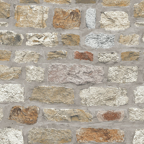 Atticus Neutral Country Stone Wallpaper by Arthouse