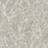 Evonne Charcoal Marble Patina Wallpaper by Arthouse with stone-like veining; room and detail views