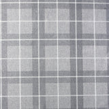 Arthouse Hudson Grey Checkered Plaid Wallpaper roll and room setting