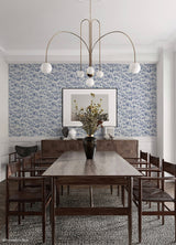 Toile de New York Navy by NuWallpaper x Brownstone Boys Traditional NYC Iconic Landmark Toile Peel and Stick Wallpaper Roll - BBS6544
