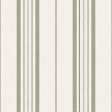 Townhouse Stripe Ivy Peel and Stick Wallpaper by NuWallpaper - BBS6552