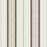 Townhouse Stripe Maroon Peel and Stick Wallpaper by NuWallpaper x Brownstone Boys - BBS6553