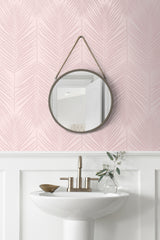 Persei Palm Blush by Etten Beaded Botanical Wallpaper – Seabrook Designs BD50001