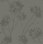 Wild Grass botanical wallpaper in Zinc with semi-gloss finish