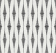 Black satin diamond-stripe geometric wallpaper on a pearl background