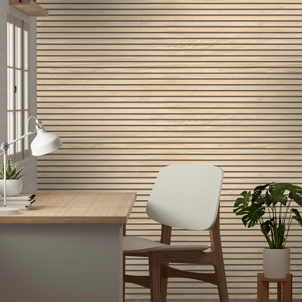 Panacea Light Brown by Belgravia Decor Wood Wallpaper – Brewster Home Fashions BG1158