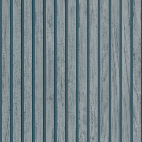 Belgravia Decor Panacea Blue Wood Wallpaper BG1164 roll installed