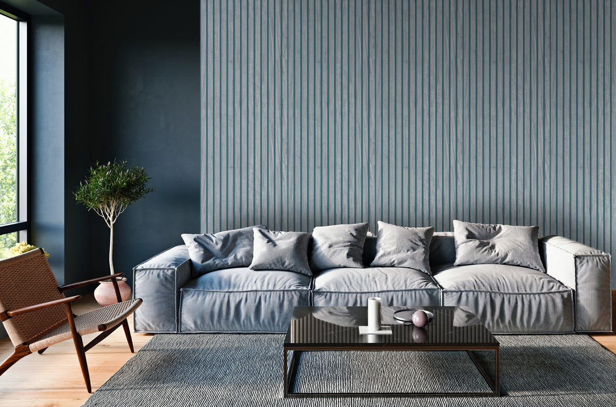 Panacea Blue by Belgravia Decor Wood Wallpaper – Brewster Home Fashions BG1164